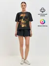 Женская пижама с шортами / Gold Skull