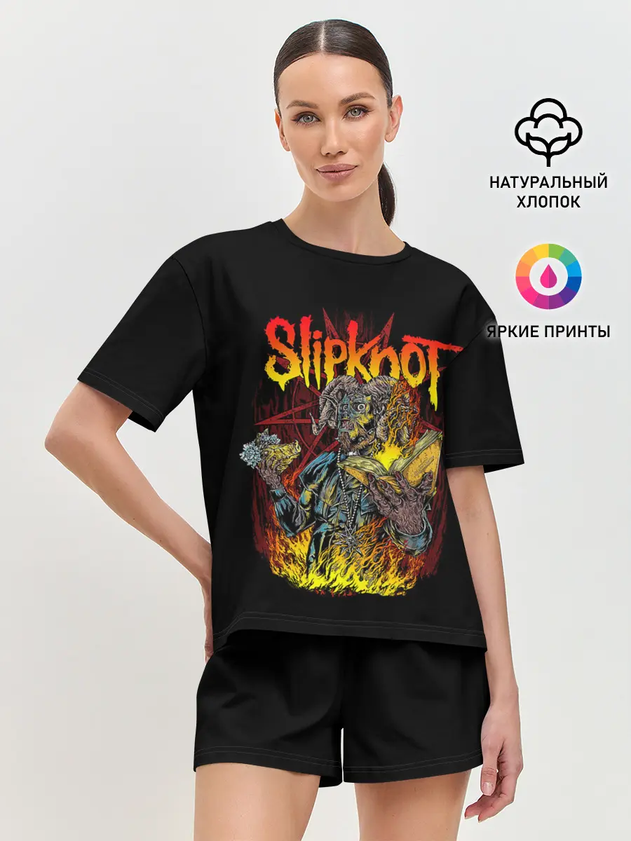 Женская пижама с шортами / SLIPKNOT THE GRAY CHAPTER