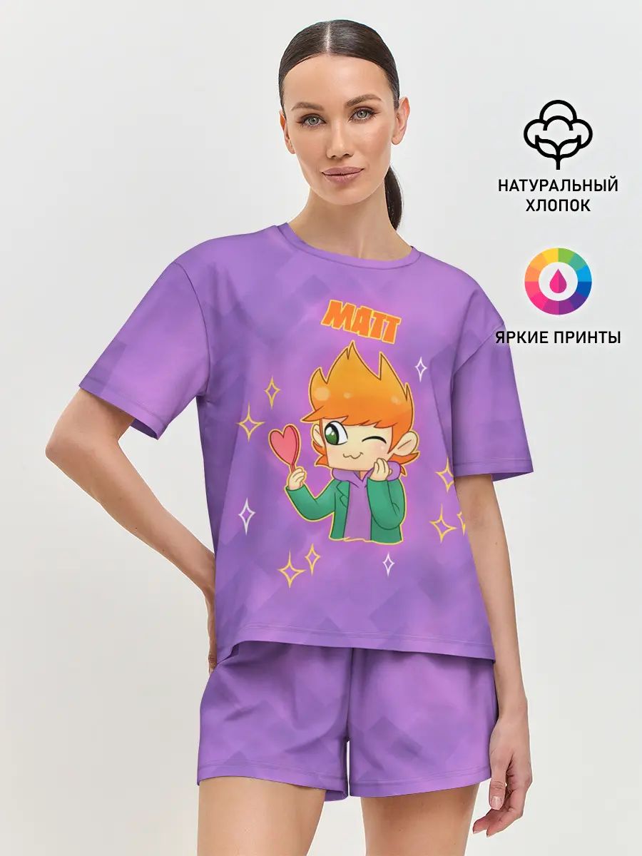 Женская пижама с шортами / Matt