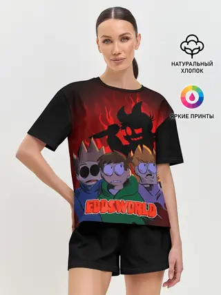 Женская пижама с шортами / Tord devil