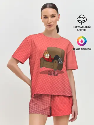 Женская пижама с шортами / Торд на чиле