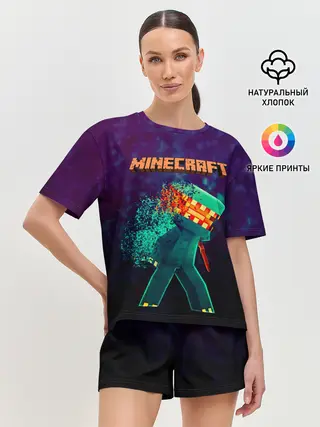 Женская пижама с шортами / Minecraft АНАРХИЯ