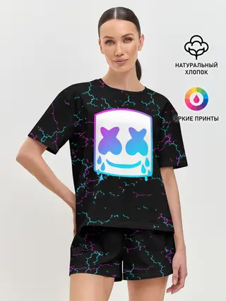 Женская пижама с шортами / MARSHMELLO NEON | МАРШМЕЛЛО НЕОН.