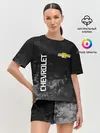 Женская пижама с шортами / Chevrolet, gray