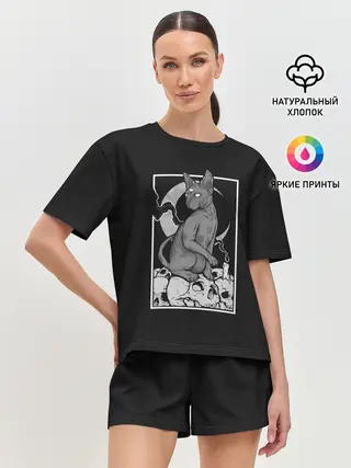 Женская пижама с шортами / Трехглазый Сфинкс