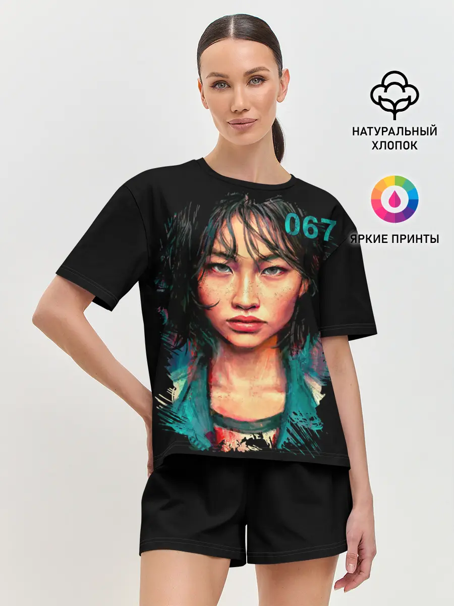 Женская пижама с шортами / Кан Сэ Бёк игрок 067
