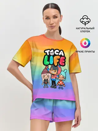 Женская пижама с шортами / Рита Зик | Тока Бока