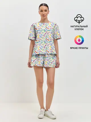 Женская пижама с шортами / Мальтийская Болонка