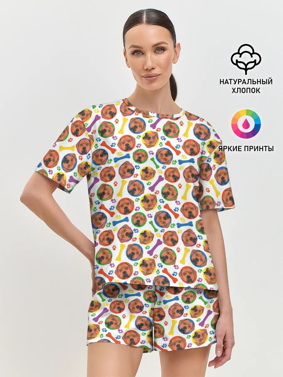 Женская пижама с шортами / Родезийский Риджбек