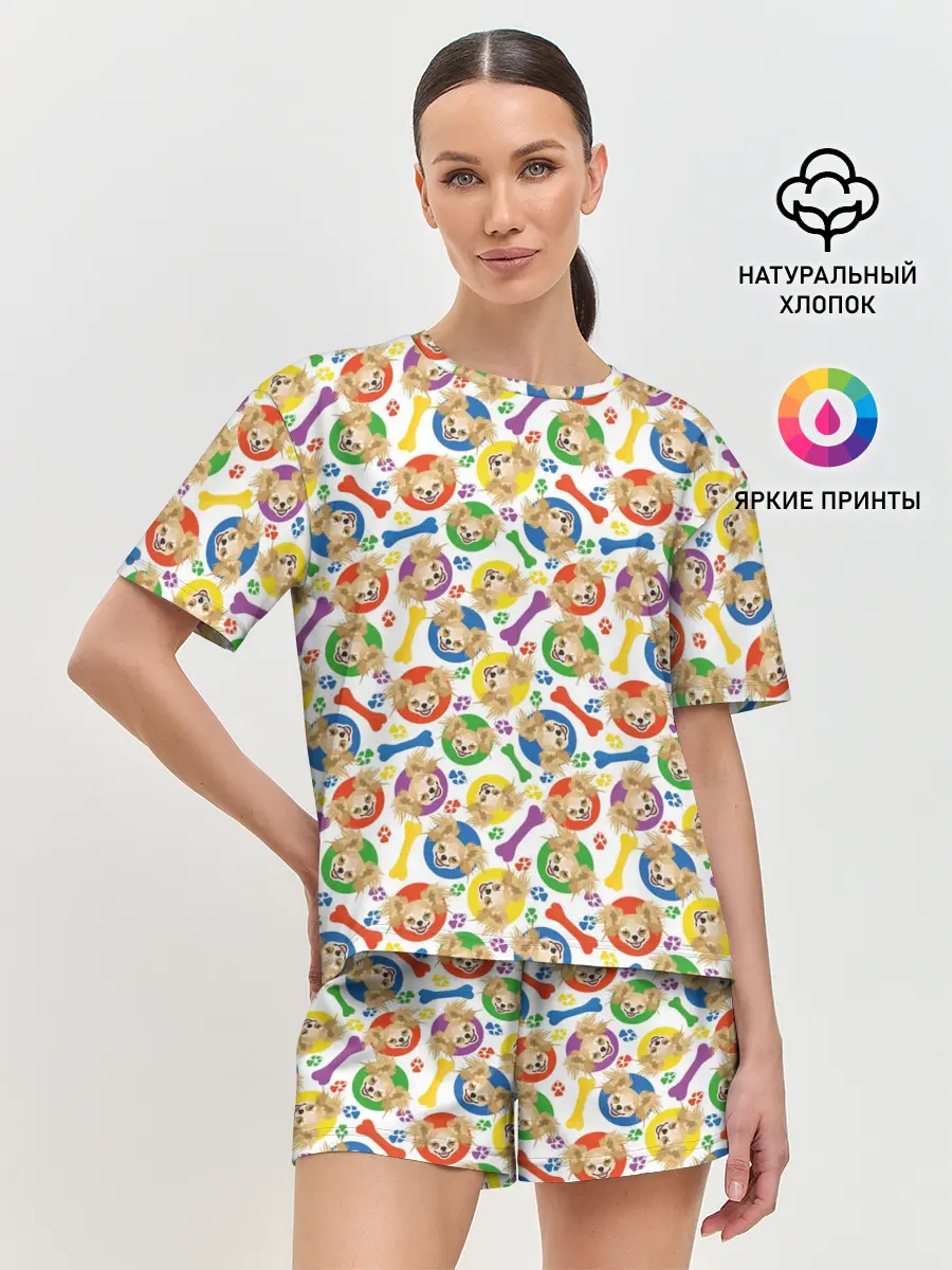 Женская пижама с шортами / Чихуахуа