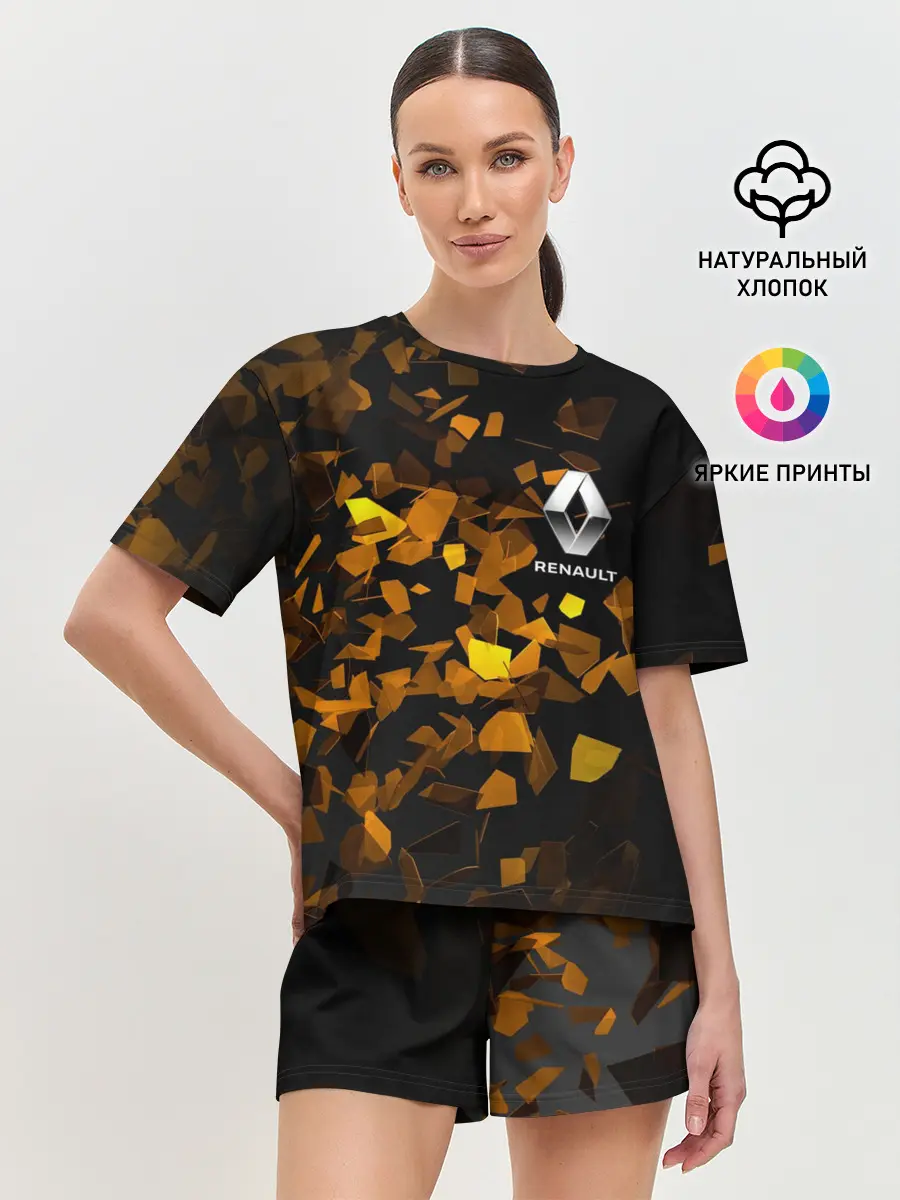 Женская пижама с шортами / Renault | Осколки стекла
