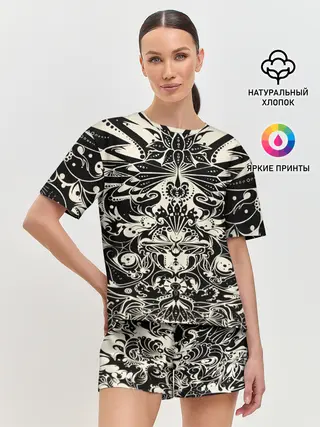 Женская пижама с шортами / Муар