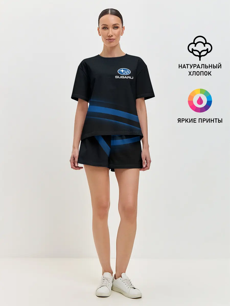 Женская пижама с шортами / Subaru, sport style