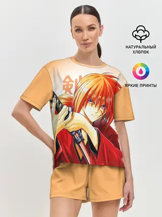 Женская пижама с шортами / Химура - Бродяга Кэнсин