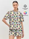 Женская пижама с шортами / Мопс