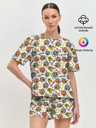 Женская пижама с шортами / Немецкая Овчарка