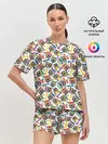 Женская пижама с шортами / Французский Бульдог
