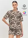 Женская пижама с шортами / Мопсы
