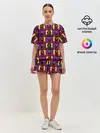 Женская пижама с шортами / ИГРА В КАЛЬМАРА / ОХРАНА / ВЕДУЩИЙ