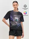 Женская пижама с шортами / В окружении драконов
