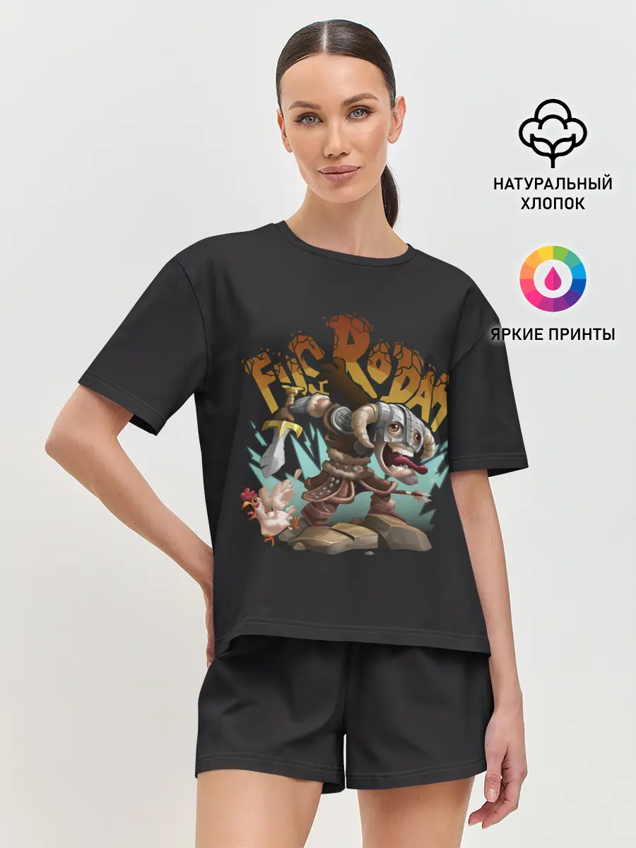 Женская пижама с шортами / Крик Фусродах