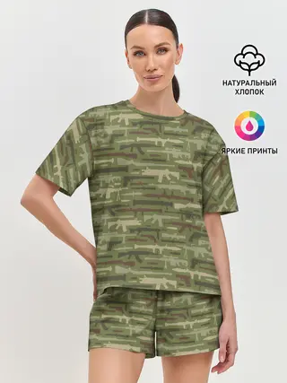 Женская пижама с шортами / Оружие