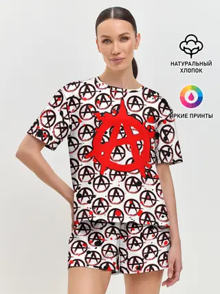 Женская пижама с шортами / Гражданская оборона - Анархия.