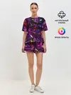Женская пижама с шортами / Фиолетовый бриллиант