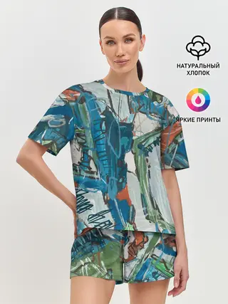 Женская пижама с шортами / Покорение Эльбруса