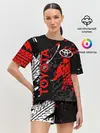 Женская пижама с шортами / TOYOTA RED / TOYOTA SPORT