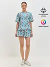 Женская пижама с шортами / GI Christmas Pattern