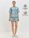 Женская пижама с шортами / Genshin Impact Pattern