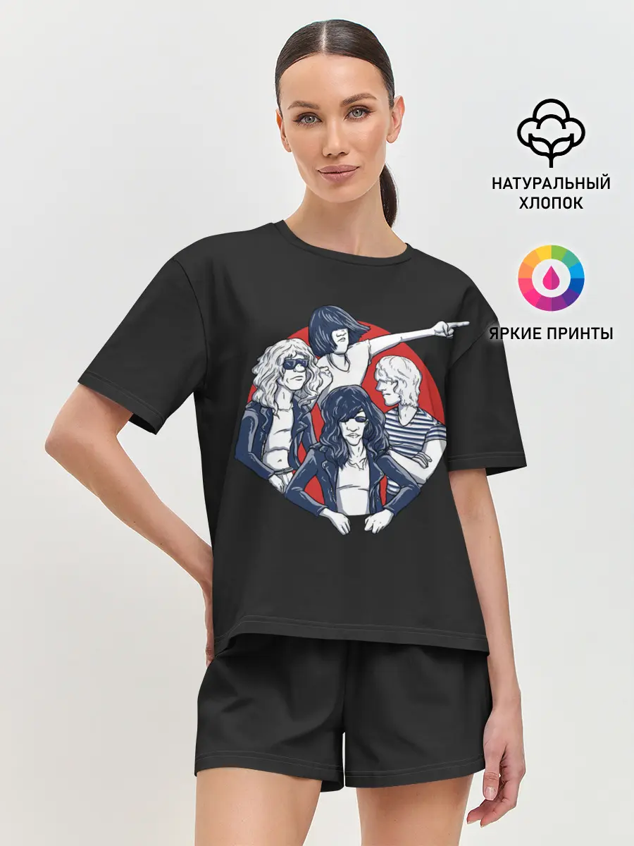 Женская пижама с шортами / Рамонс в сборе