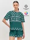 Женская пижама с шортами / Орнамент Ojingeo geim