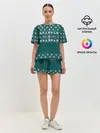 Женская пижама с шортами / Орнамент Ojingeo geim