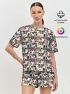 Женская пижама с шортами / Щенки Разных Пород