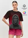 Женская пижама с шортами / Распорядитель игры на черно розовом фоне
