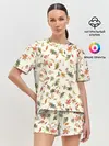 Женская пижама с шортами / Тёплая осень