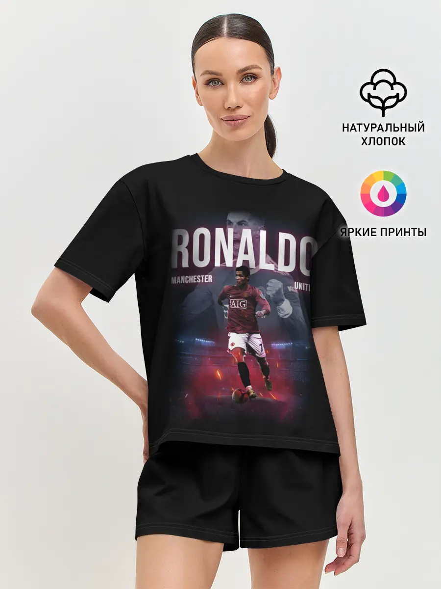 Женская пижама с шортами / РОНАЛДУ ГЕРОЙ МАНЧЕСТЕРА