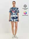 Женская пижама с шортами / Коламбус Блю Джекетс, Columbus Blue Jackets