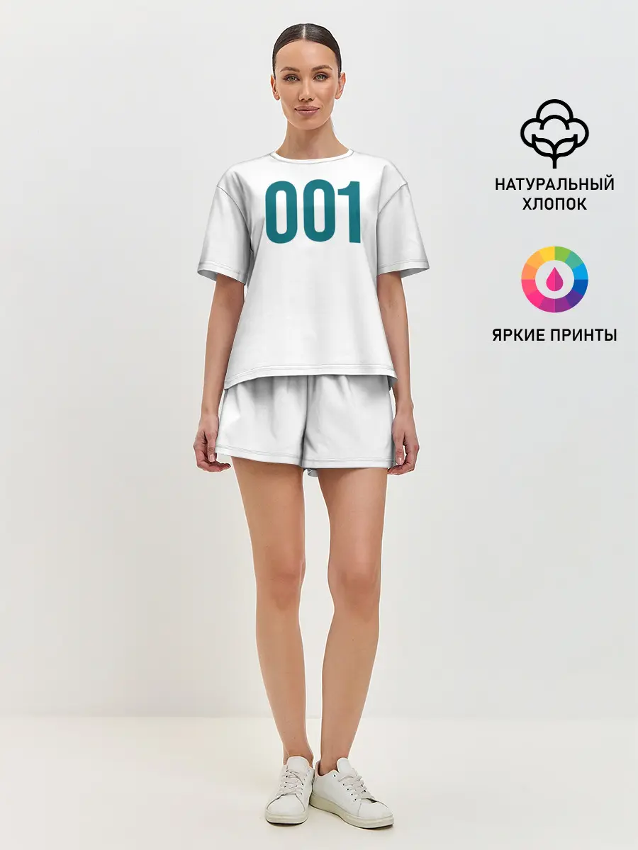Женская пижама с шортами / Squid game - О Иль Нам 001