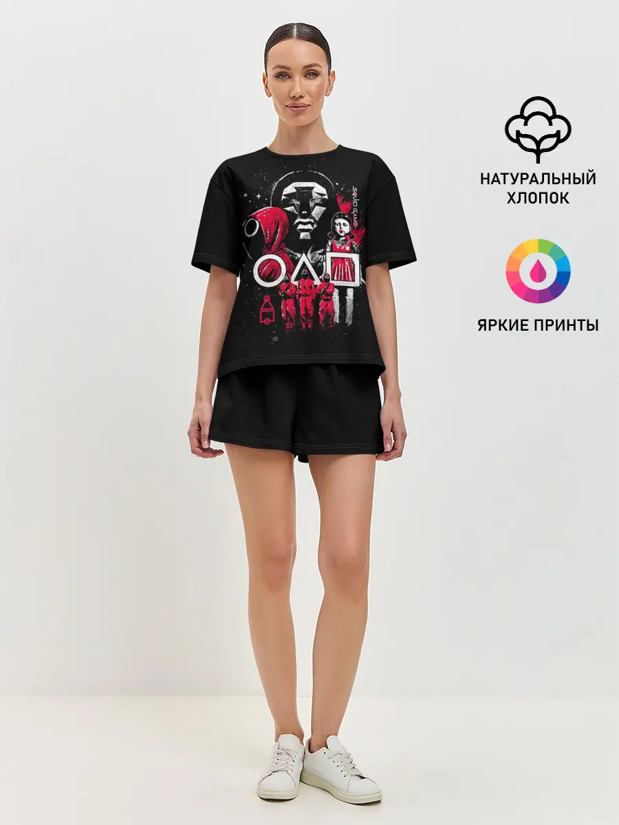 Женская пижама с шортами / Игра в кальмара