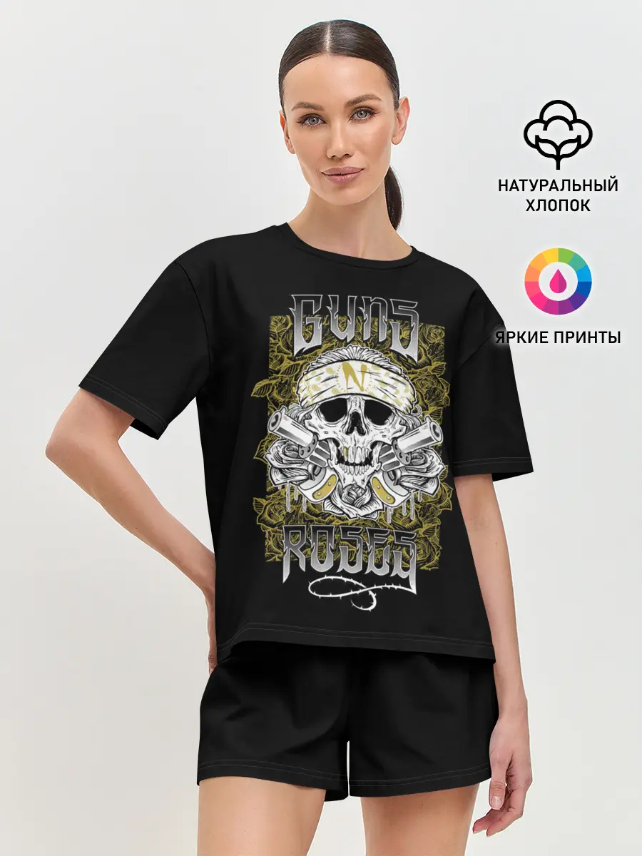 Женская пижама с шортами / Короли рока