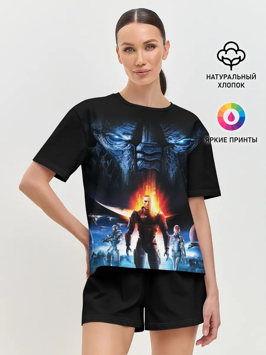 Женская пижама с шортами / MASS EFFECT N7 КАПИТАН ШЕПАРД