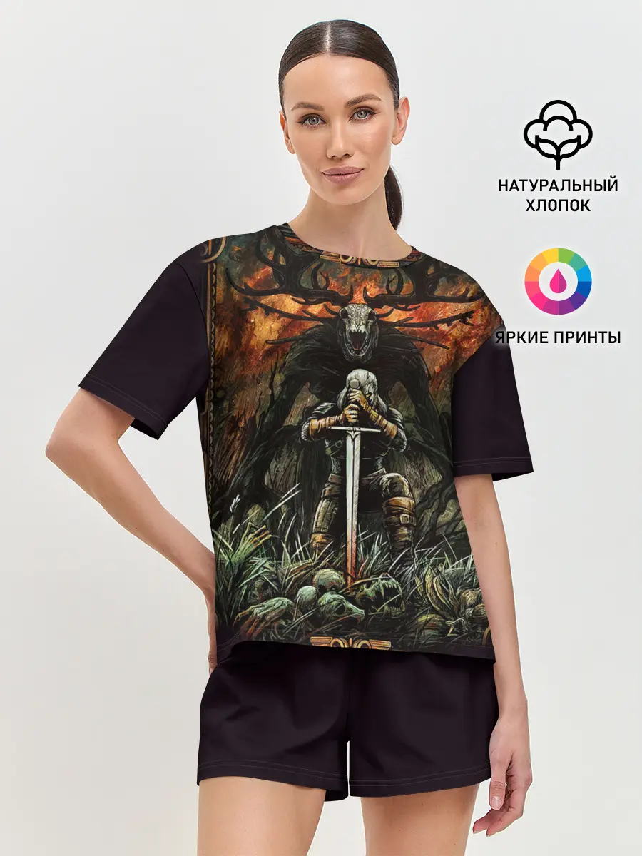 Женская пижама с шортами / ВЕДЬМАК И МОНСТР