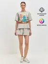 Женская пижама с шортами / Зверята празднуют новый год