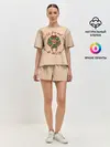 Женская пижама с шортами / Ленивец Новый год