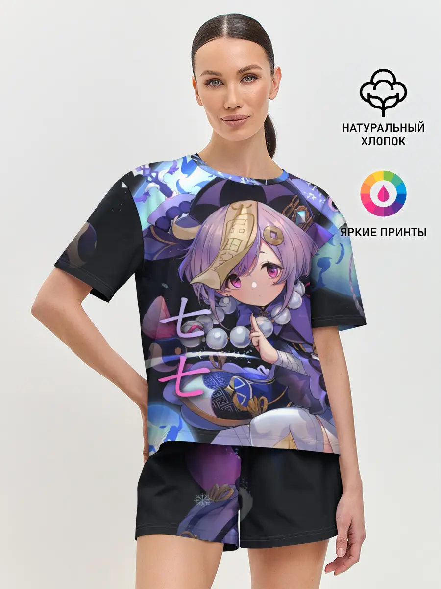 Женская пижама с шортами / Genshin Impact: Qiqi