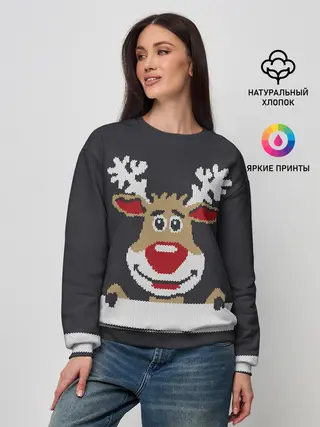 Женский свитшот / Олень