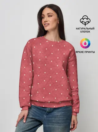 Женский свитшот / Сердечки
